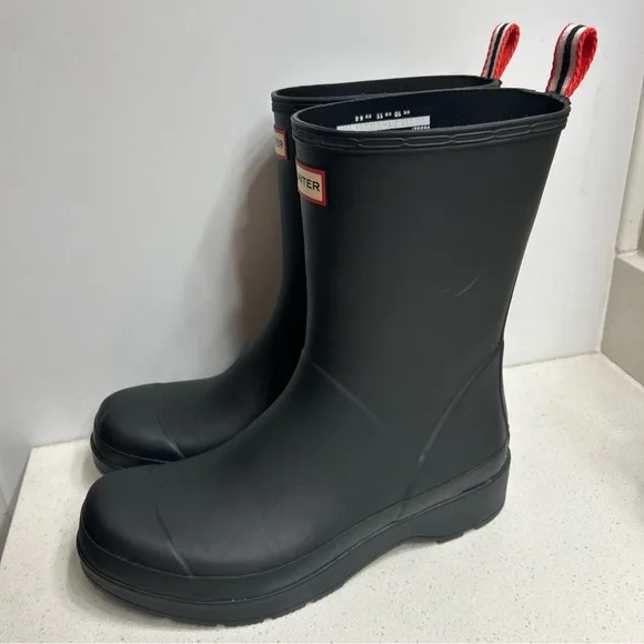 Hunter Classic Black Waterproof Boots Mens 11 - Picture 3 of 7